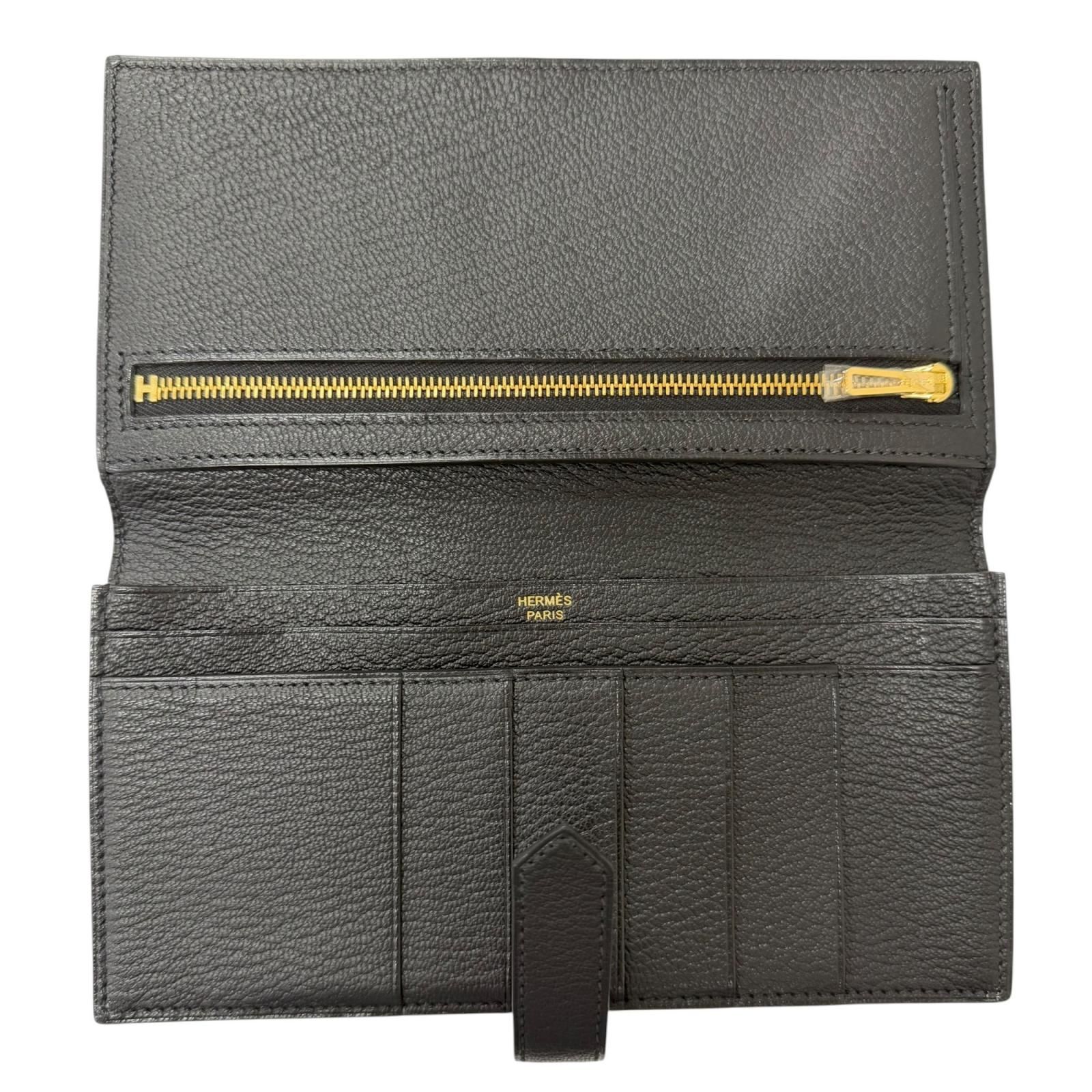 極美品HERMES エルメス ベアン スフレ シェーブル Hロゴ ゴールド金具
