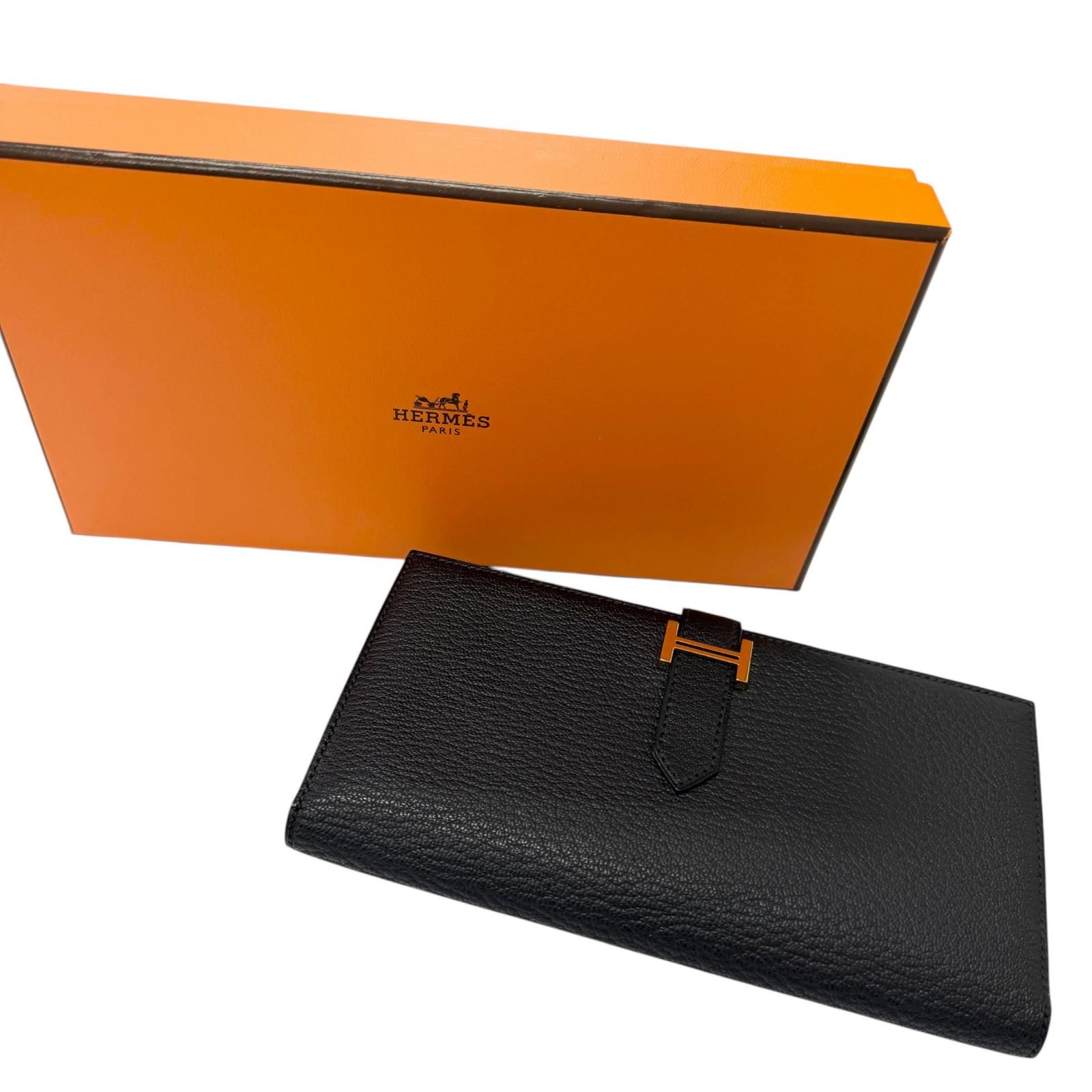 極美品HERMES エルメス ベアン スフレ シェーブル Hロゴ ゴールド金具