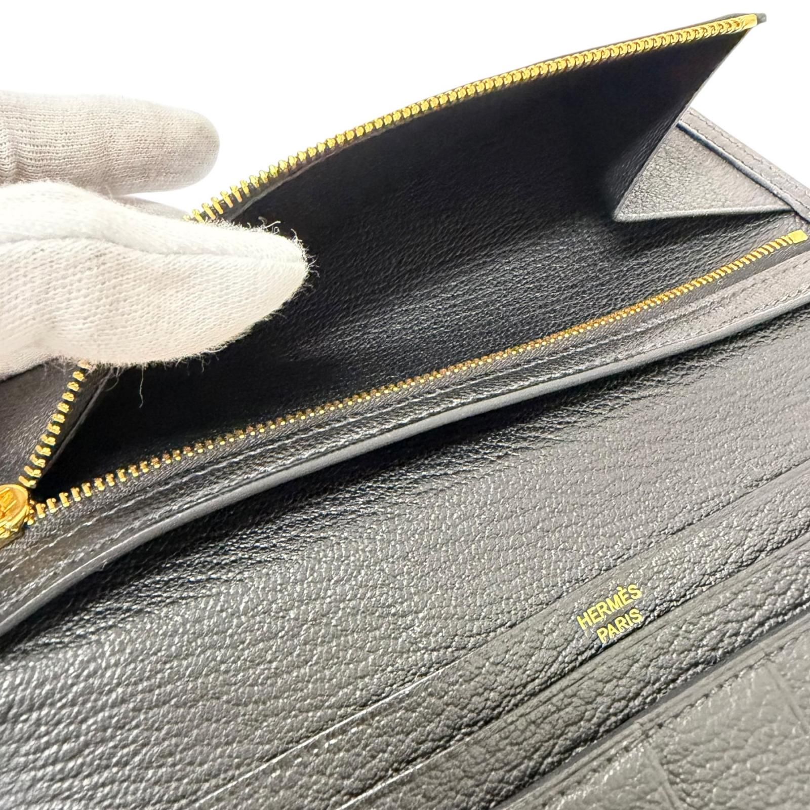 極美品□HERMES エルメス ベアン スフレ シェーブル Hロゴ ゴールド
