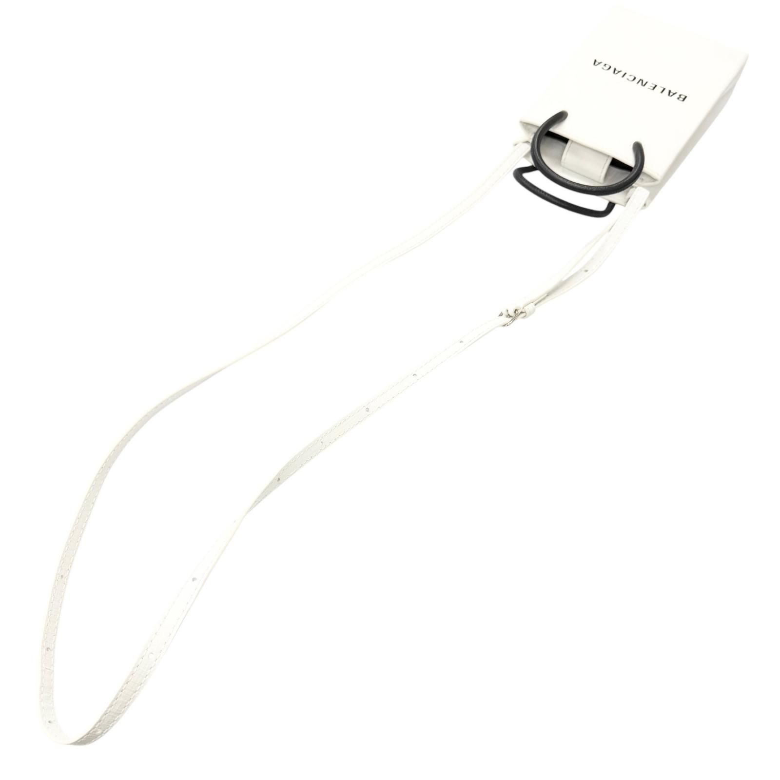極美品□BALENCIAGA バレンシアガ 593826 ロゴ入り レザー