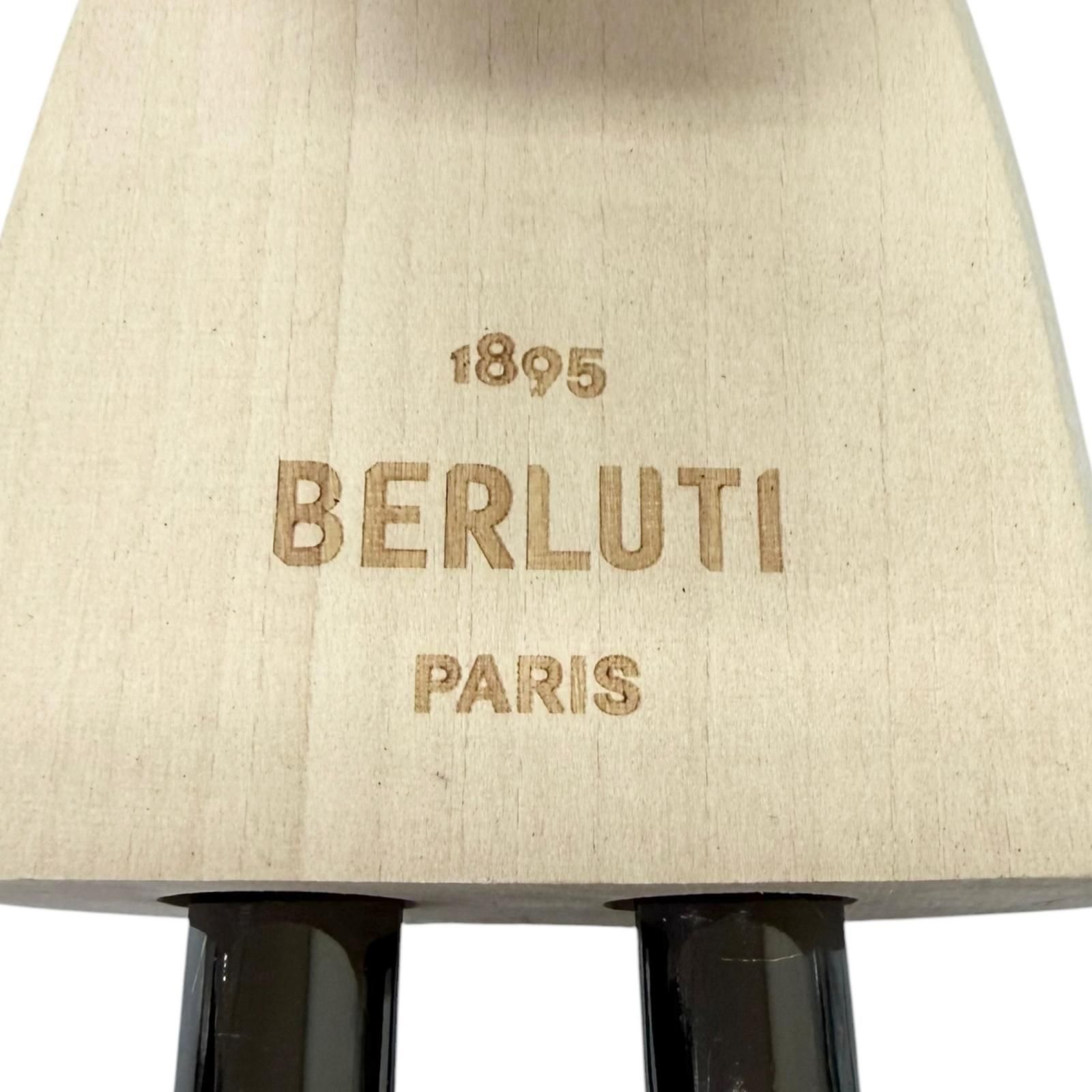 極美品□BERLUTI ベルルッティ ウッド 木製 ロゴ入り シューツリー