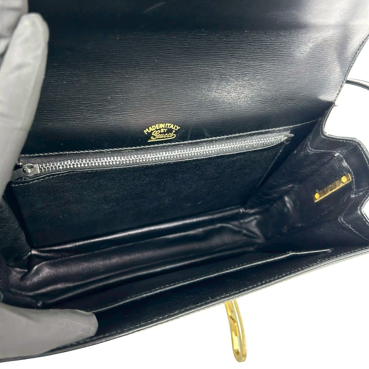 極 美品 GUCCI グッチ オールドグッチ ヴィンテージ GG ロゴ 金具