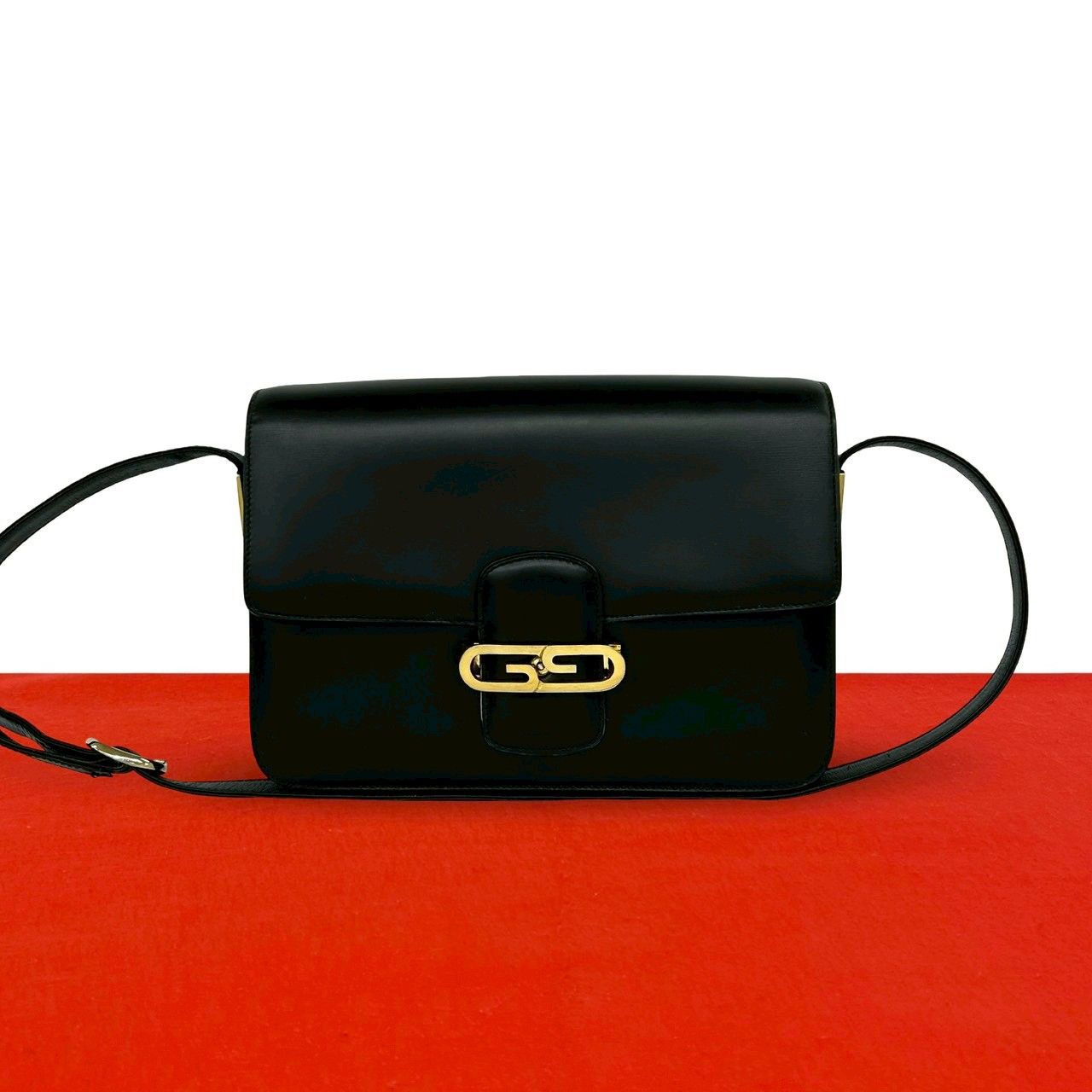 極 美品 GUCCI グッチ オールドグッチ ヴィンテージ GG ロゴ 金具