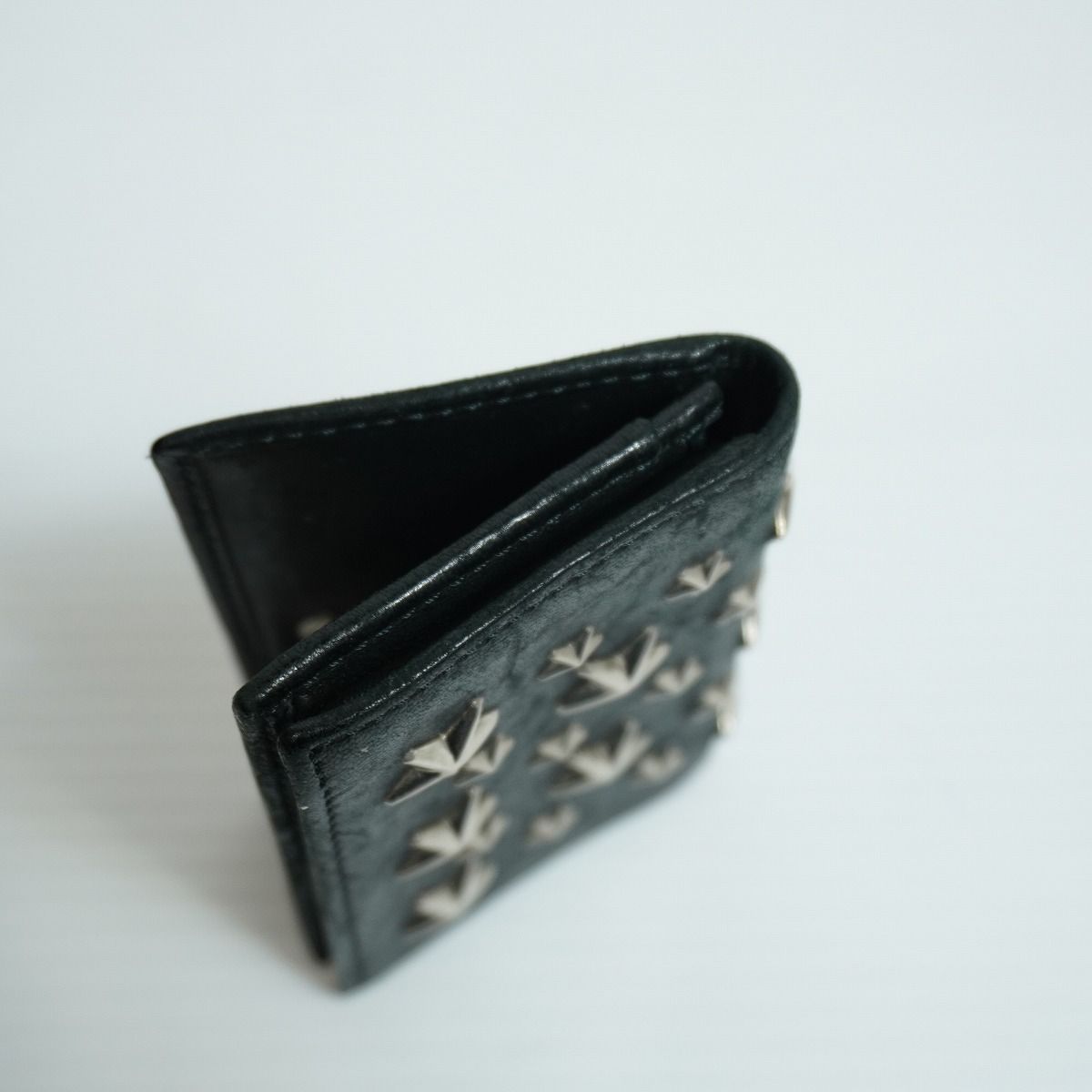 正規 JIMMY CHOO ジミーチュウ スタースタッズ レザー カード ケース