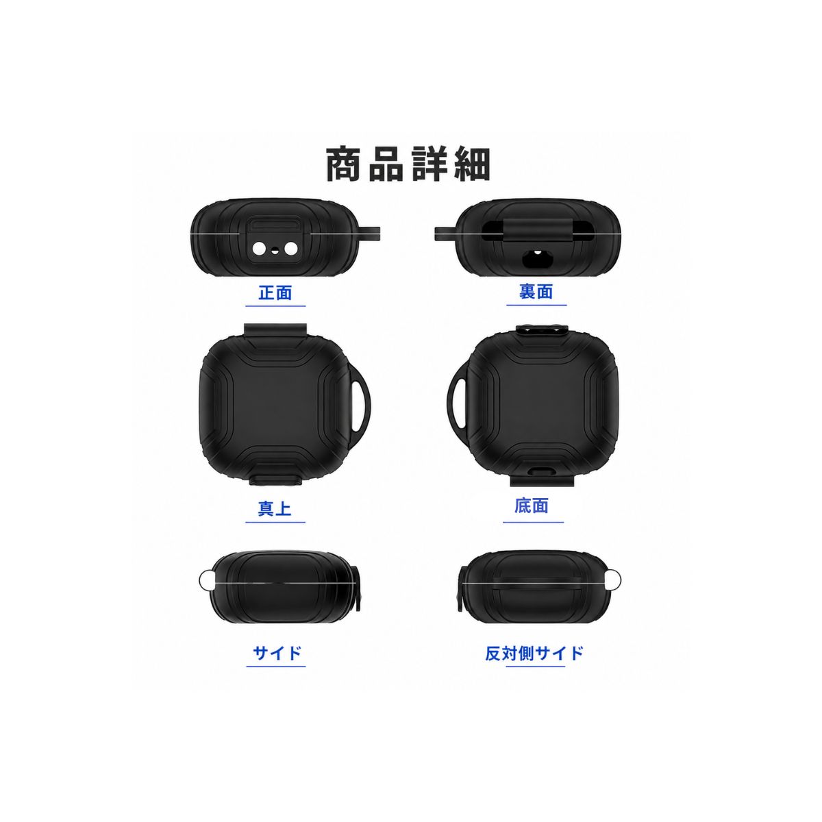 Shokz OpenFit Air T511 ケース シリコン 保護カバー カラビナ付き