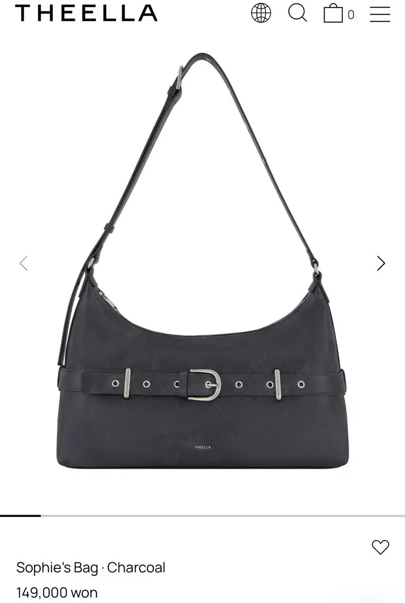 THEELLA ソフィ バッグ チャコール ショルダーバッグ