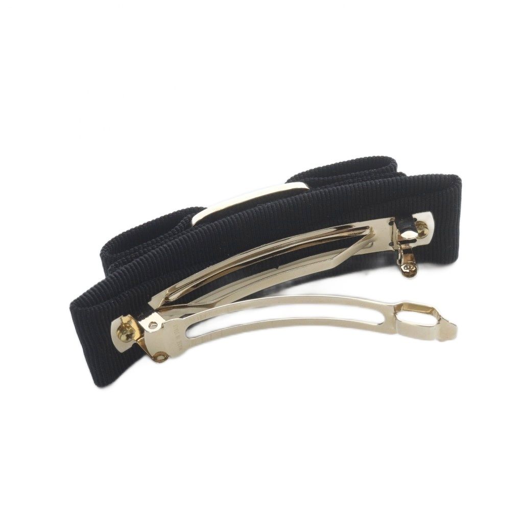 フェラガモ FERRAGAMO ヴァラリボン バレッタ ヘアアクセサリー 黒