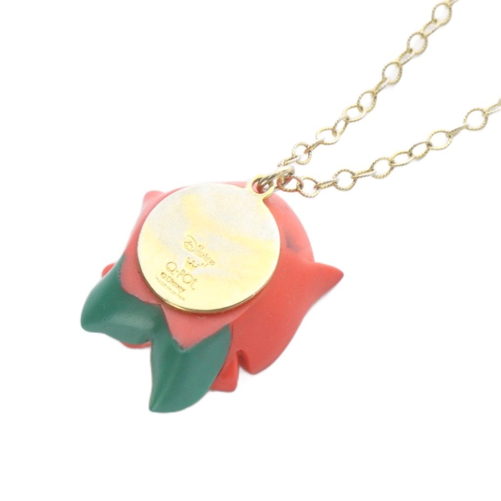 Q-pot. キューポット 不思議の国のアリス 薔薇 ネックレス キューポット Q-POT キューポット ふしぎの国のアリス バラネックレス