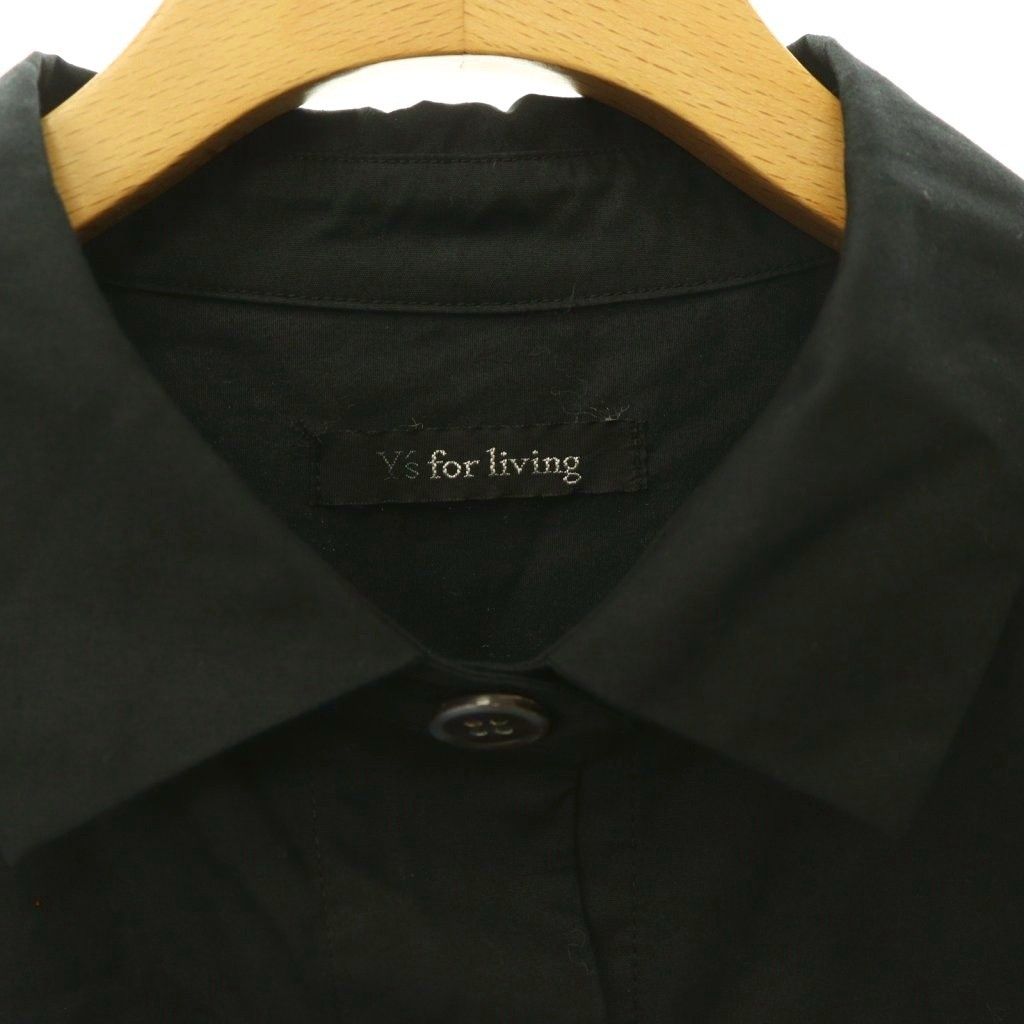 ワイズフォーリビング Y's for living バイカラーロングシャツ