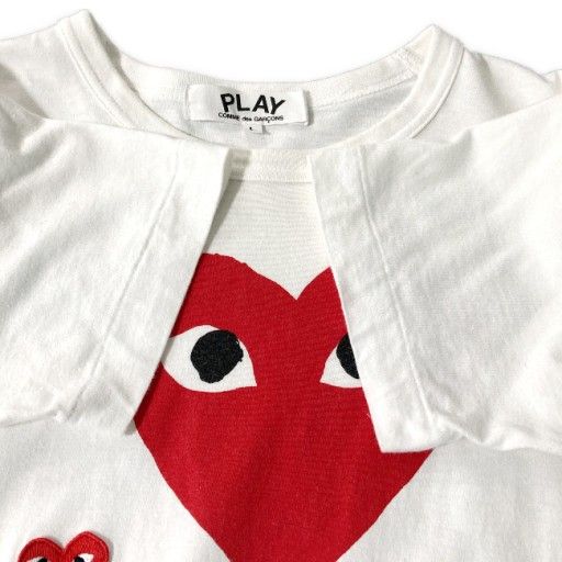 中古】 PLAY COMME des GARCONS Tシャツ 半袖 トップス クルーネック