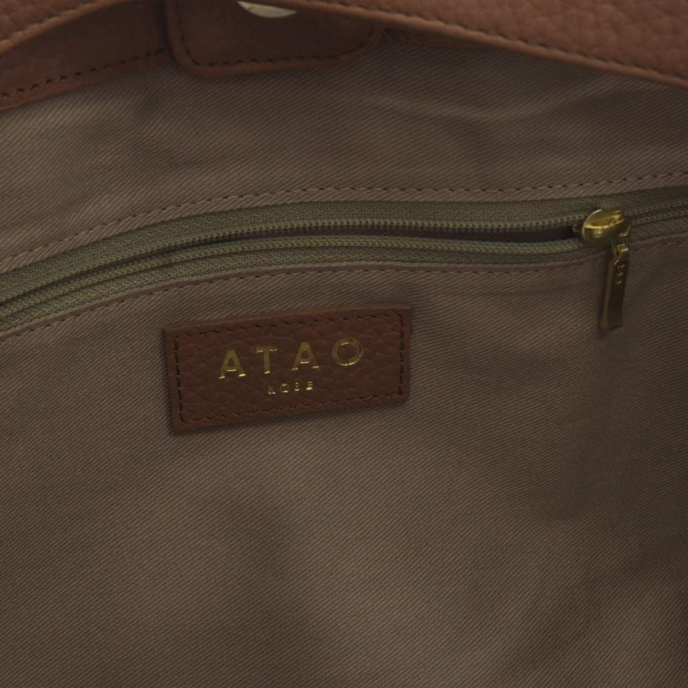 アタオ ATAO elvy レザー ショルダーバッグ ハンドバッグ ピンク