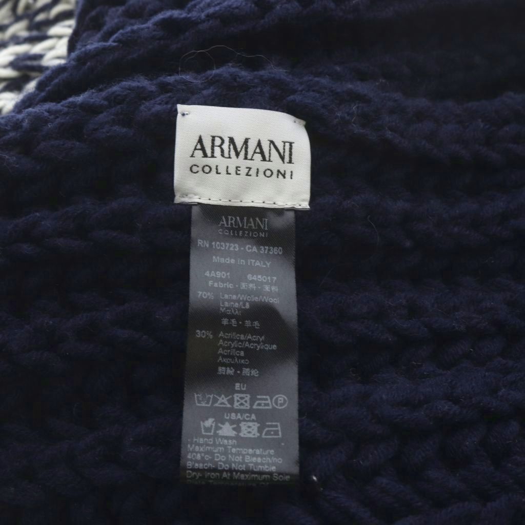 アルマーニ コレツィオーニ ARMANI COLLEZIONI ケーブル編みマフラー