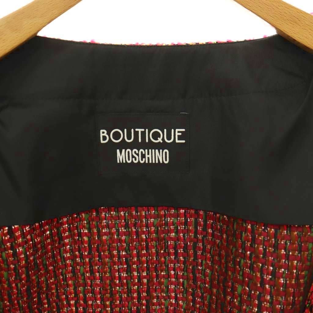 モスキーノ MOSCHINO BOUTIQUE ノーカラージャケット ニット I40