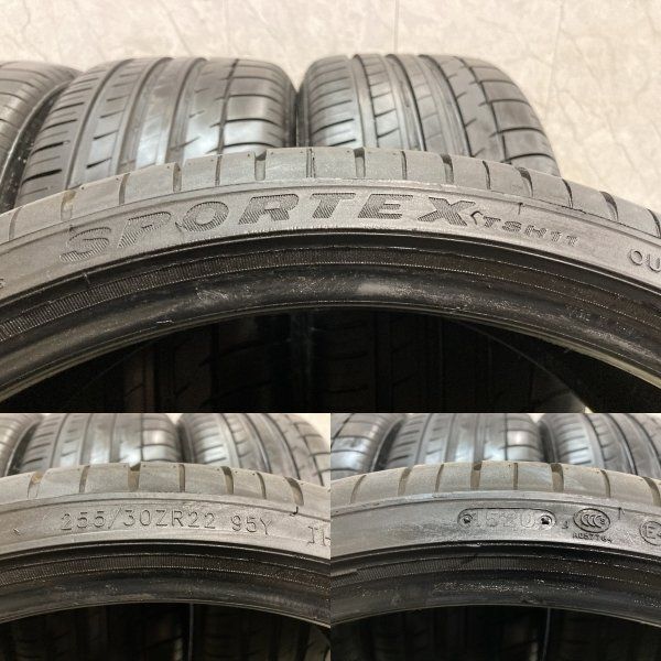 TRIANGLE SPORTEX TSH11 255/30ZR22 22インチ 夏タイヤ 4本 バリ溝 