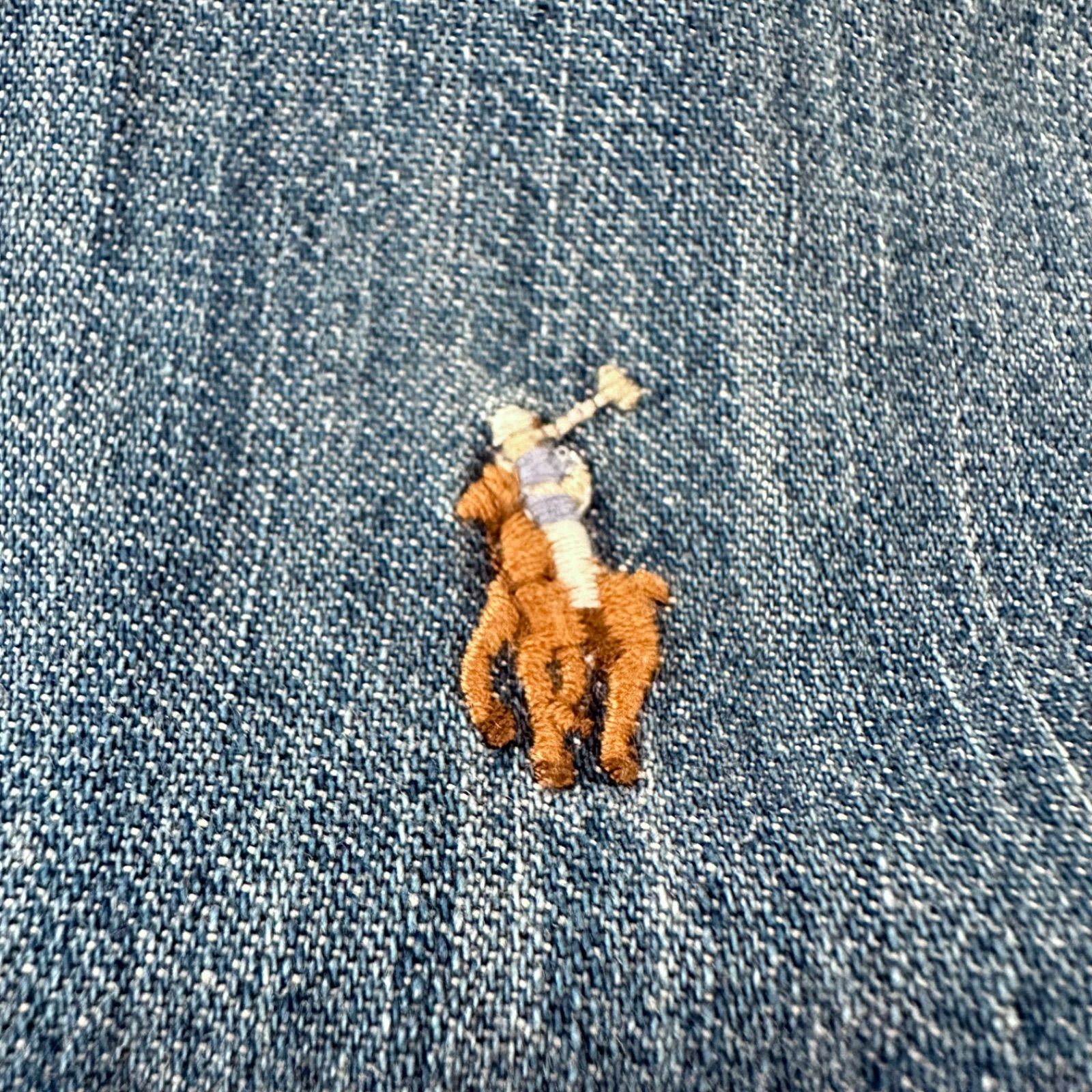ラルフローレン RALPH LAUREN デニム ワンピース ベルト付き ポニー
