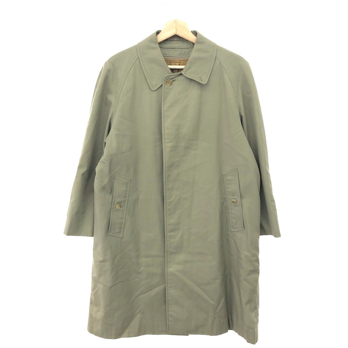 Burberry's バーバリーズ バルマカーンコート  裏地ノバチェック/ステンカラーコート ヴィンテージ   カーキ/ベージュ メンズ / 241011012124 Burberry's バーバリーズ バルマカーンコート 裏地ノバチェック/ステン
