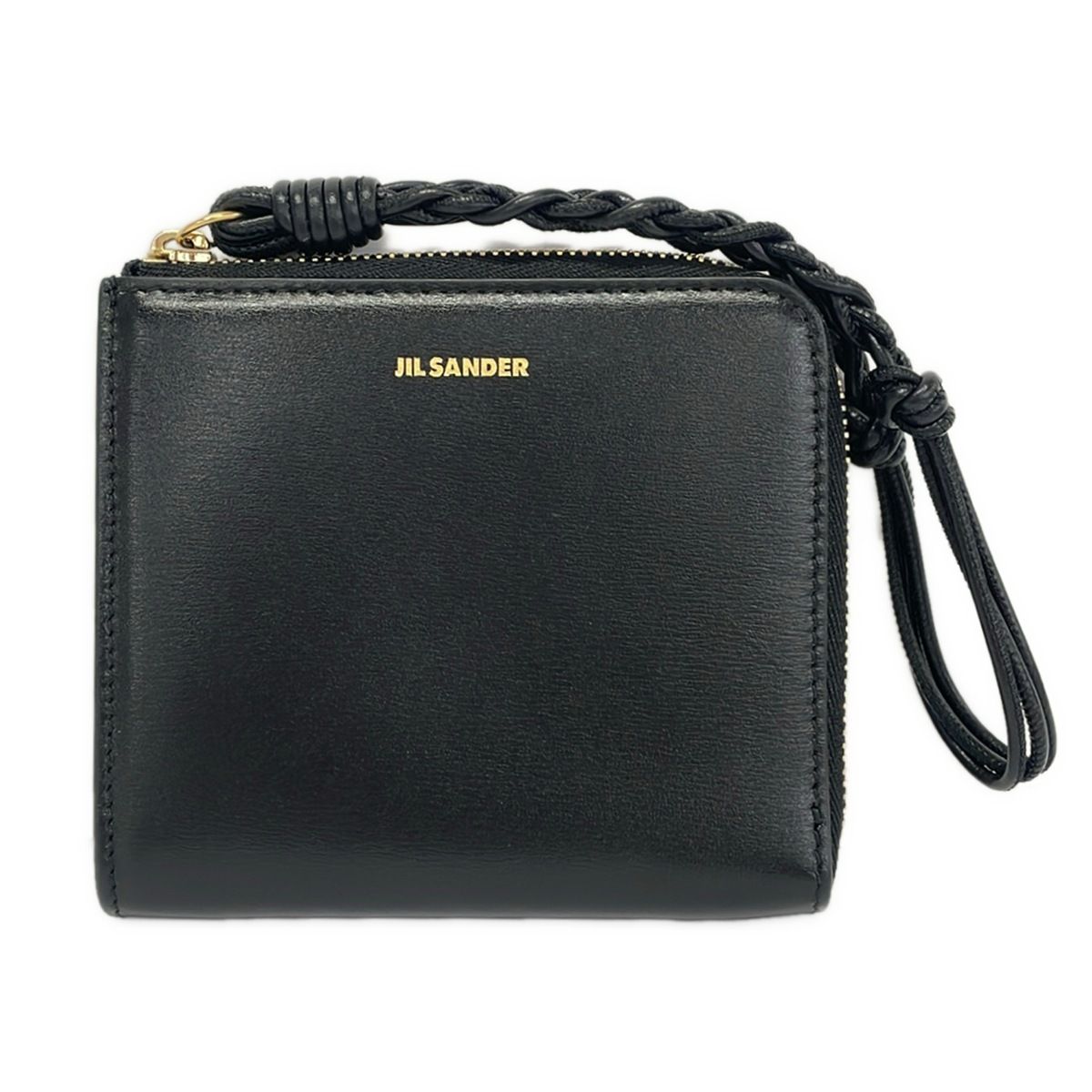 JILSANDER(ジルサンダー) 2つ折り財布美品 - J07UI0017 黒 L字ファスナー レザー