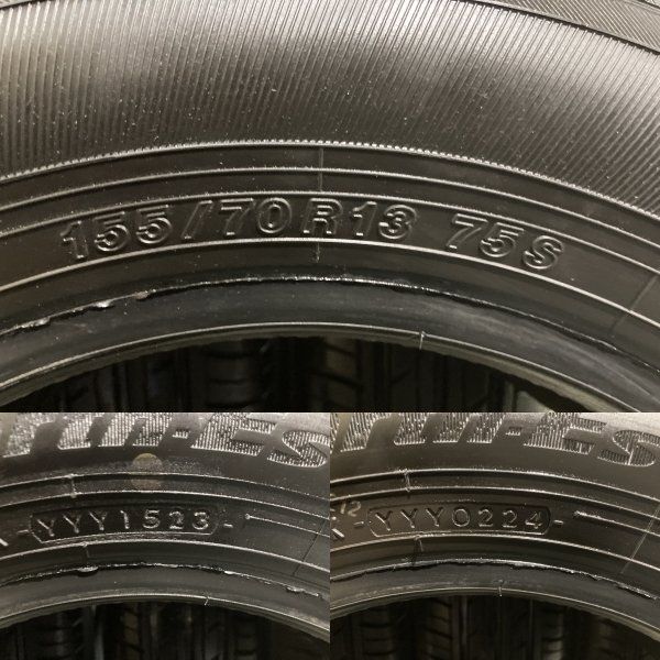 YOKOHAMA BluEarth-ES ES32 155/70R13 13インチ 夏タイヤ 4本 23～24年 
