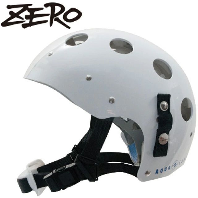 AQUALUNG アクアラング ZERO ゼロ 潜水用 ヘルメット ハーフカットタイプ 海上保安庁 海猿 ダイビング ワンタッチ バックル