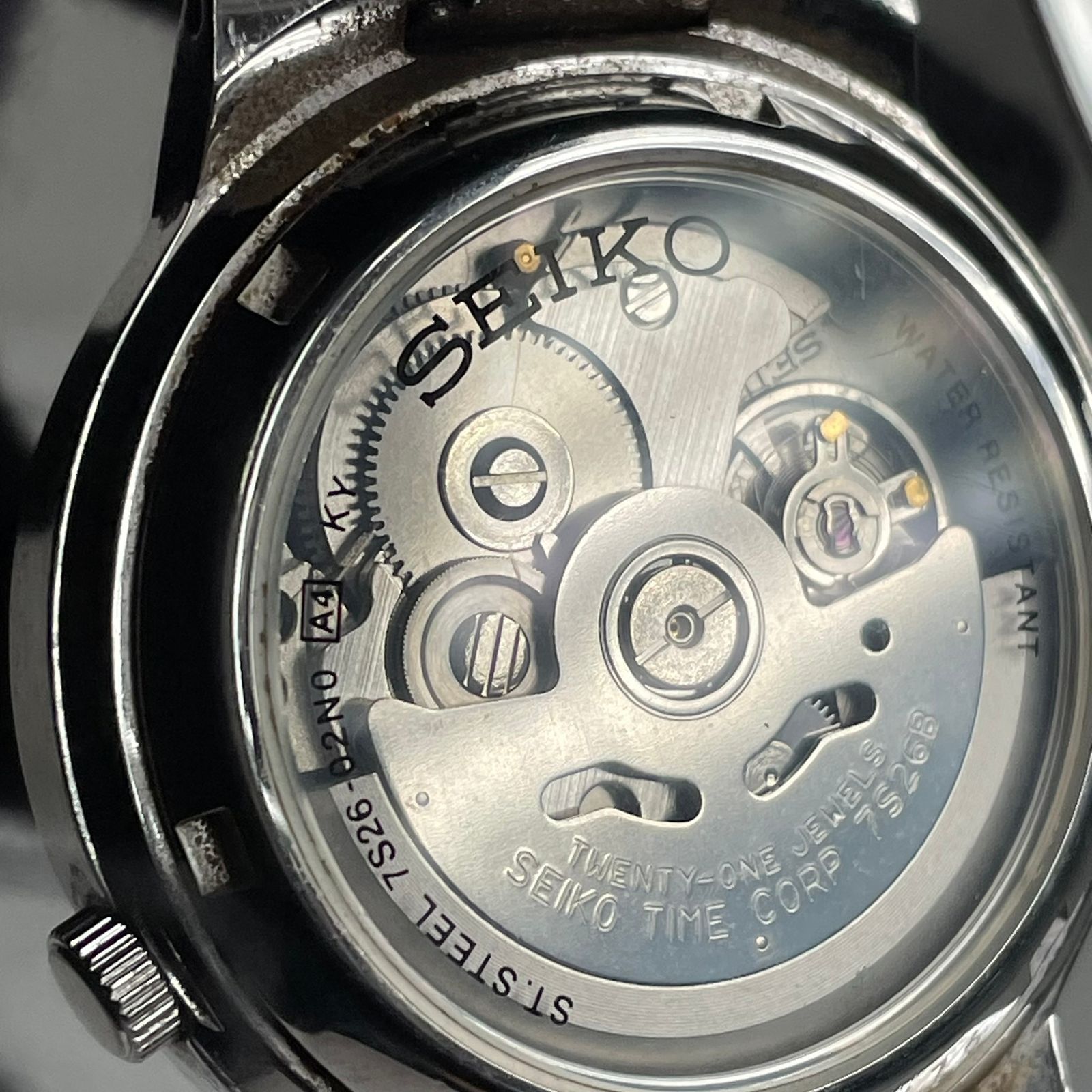 SEIKO セイコー 腕時計 自動巻き セイコー5 裏スケルトン 7S26-02N0