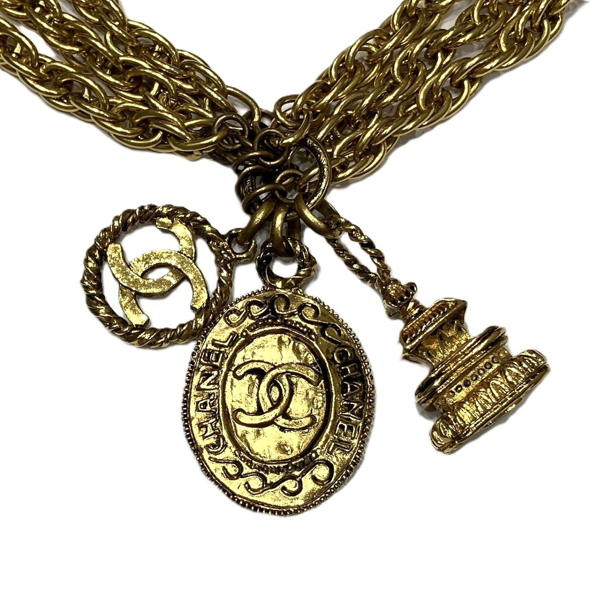 シャネル CHANEL ネックレス　アクセサリー 総重量約140.8g 約45cm 合金