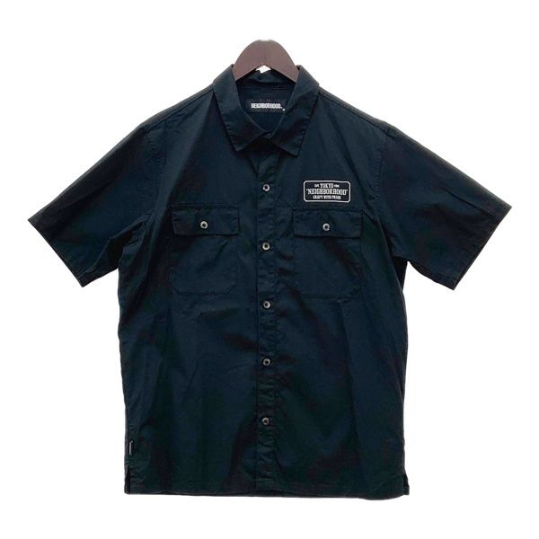 NEIGHBORHOOD ワークシャツ ネイビー 半袖 NEIGHBORHOOD ネイバーフッド CLASSIC WORK SHIRT クラシックワーク