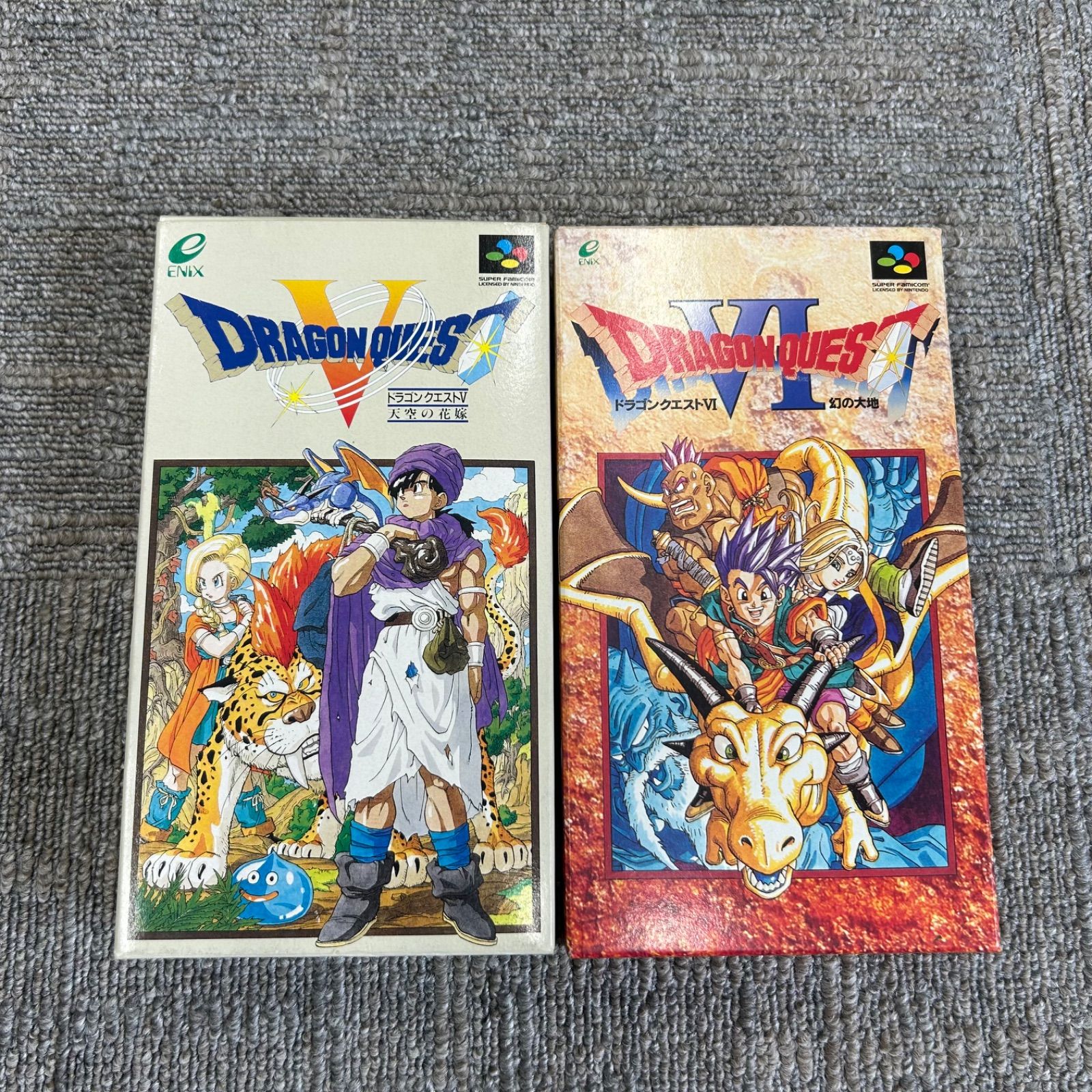 箱美品】ドラゴンクエストV・VI SFCカセット 名作RPG2本まとめ - メルカリ
