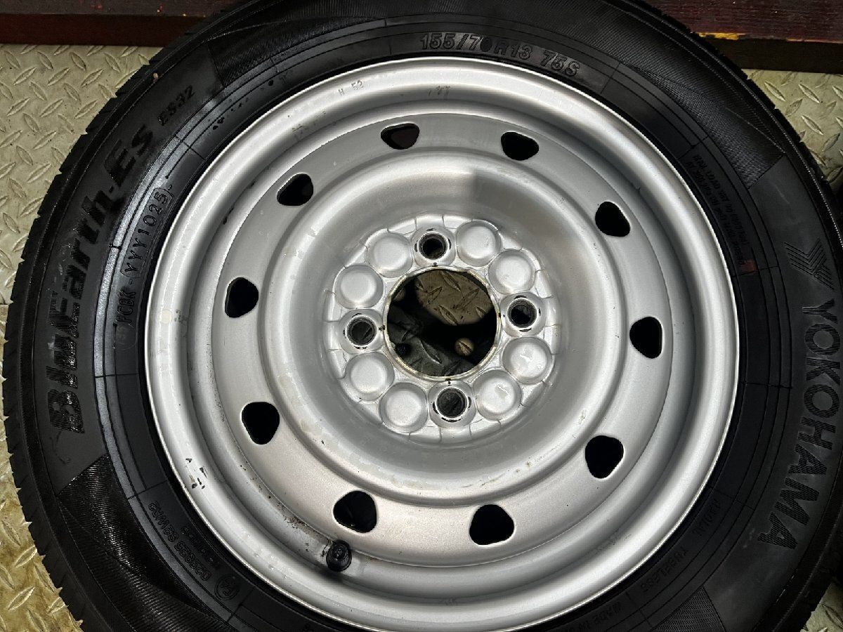 YOKOHAMA BluEarth-ES ES32 155/70R13】夏タイヤ【スチールホイール 13 