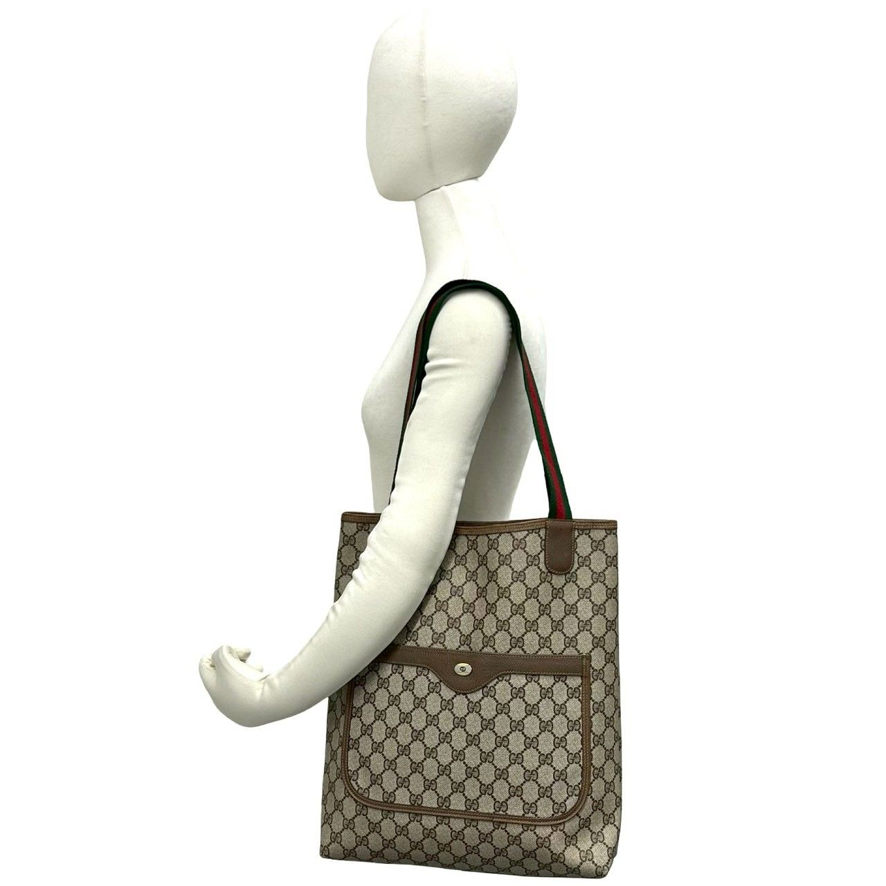 極 美品 GUCCI グッチ オールドグッチ ヴィンテージ シェリーライン GG