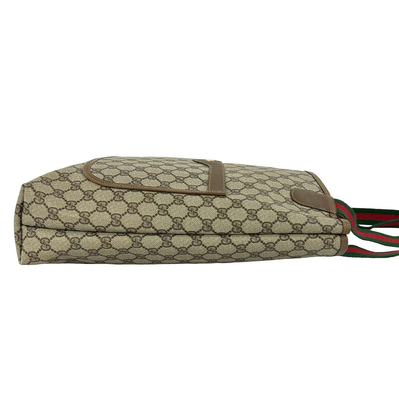 グッチ オールドグッチ GG シェリーライン ハンドバッグ PVC レザー 極 美品 GUCCI グッチ オールドグッチ ヴィンテージ シェリーライン GG