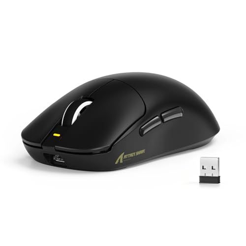 ATTACK SHARK X8SE ゲーミングマウス 3モード接続 2.4G Bluetooth USB-C有線 BK52820チップ PAW3311センサー 超軽59g 高精度 高感度 低遅延 最大25000DPI 調整可能 8000万スイ 253cd8af