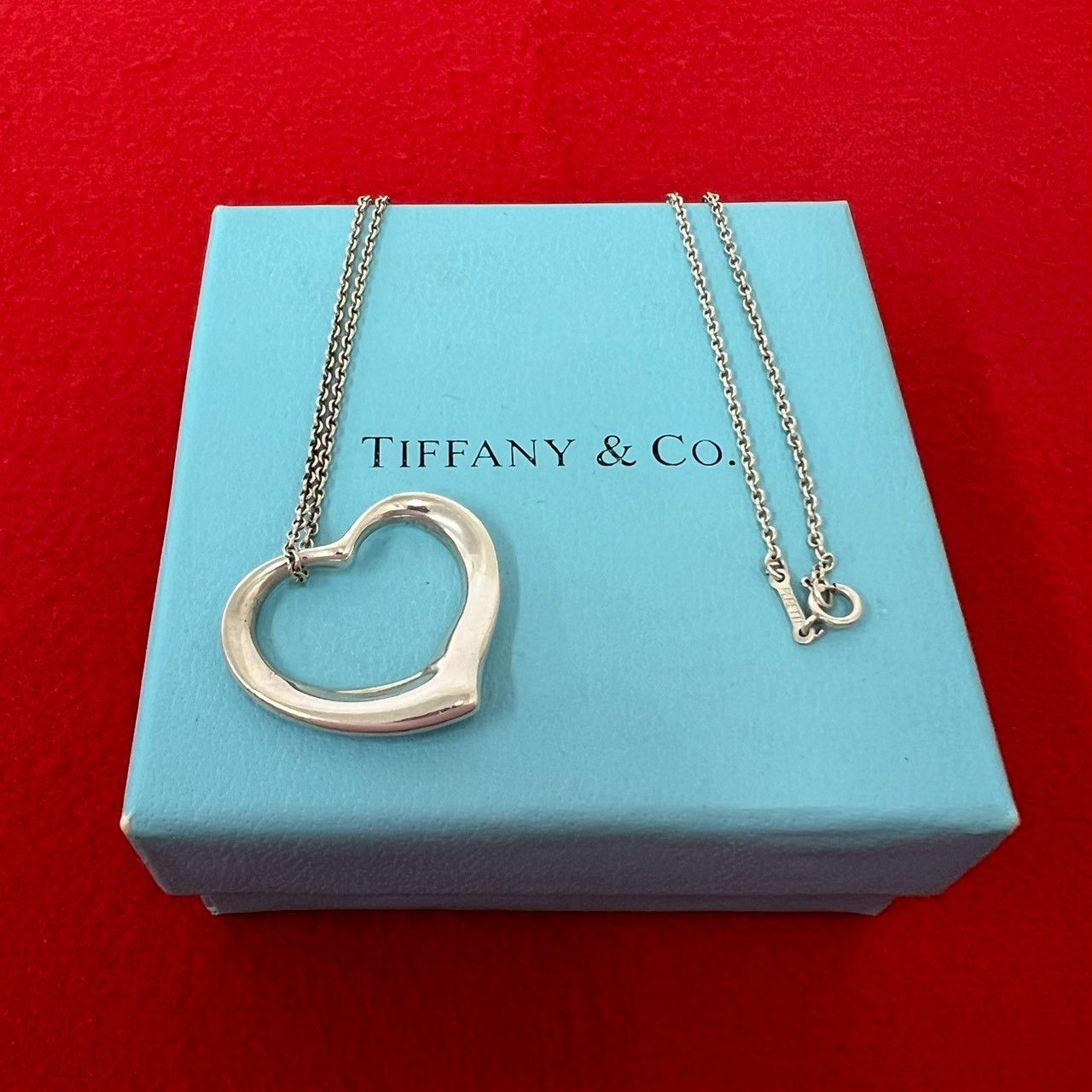 極 美品 TIFFANY&Co. ティファニー ヴィンテージ オープンハート