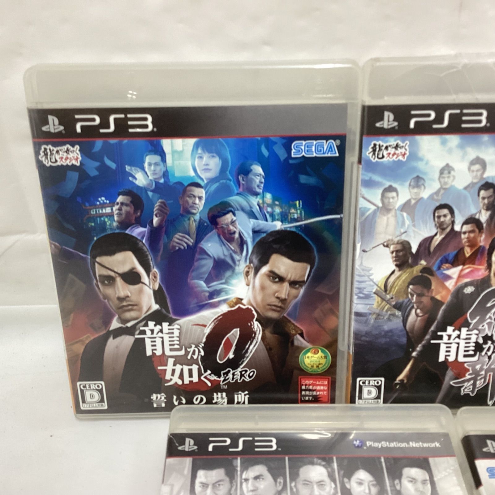 龍が如く PS3ソフト 5本セット 0/4/5/維新!/OF THE END まとめ売り