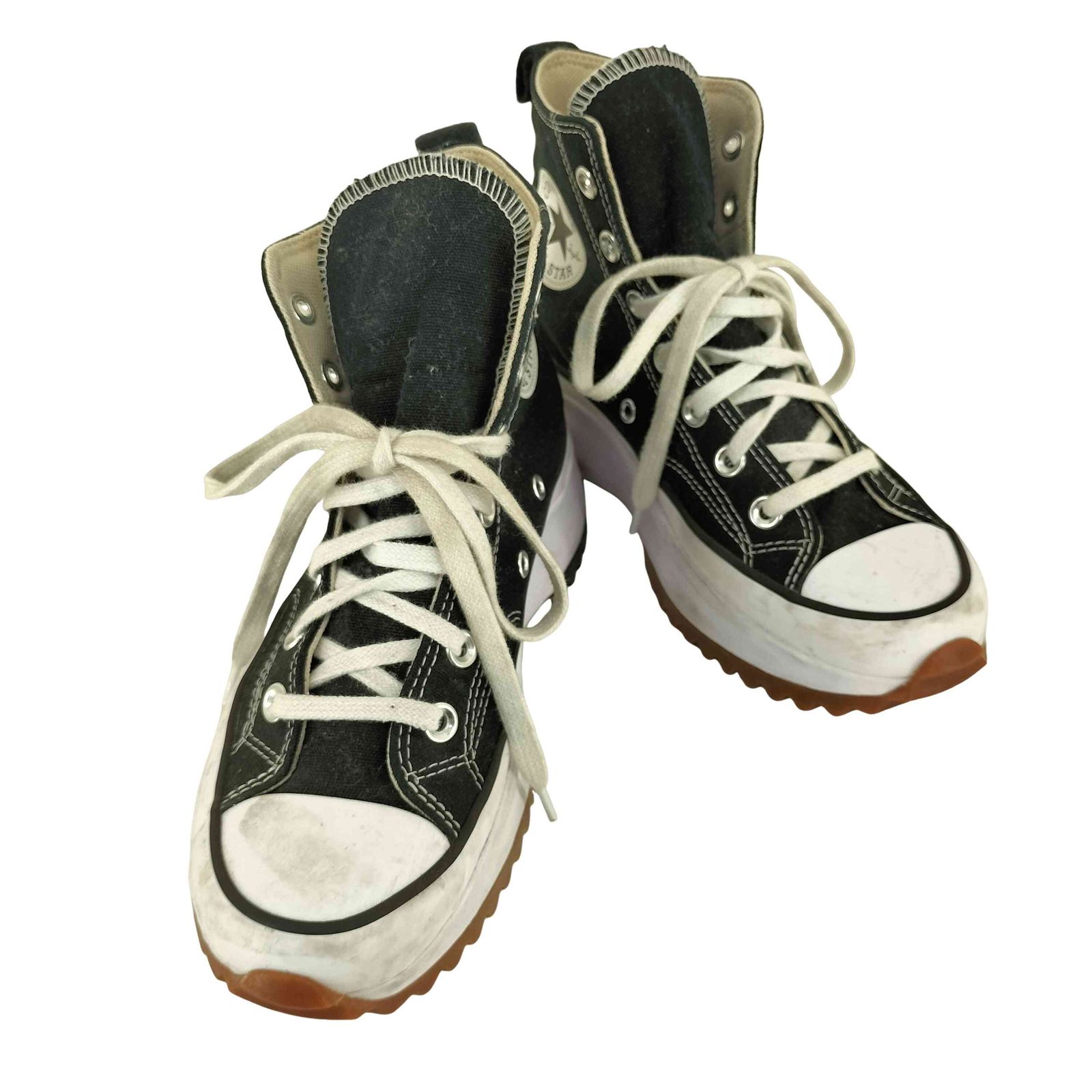 コンバース CONVERSE RUN STAR HIKE BLACK HI CUT レディース JPN：23.5