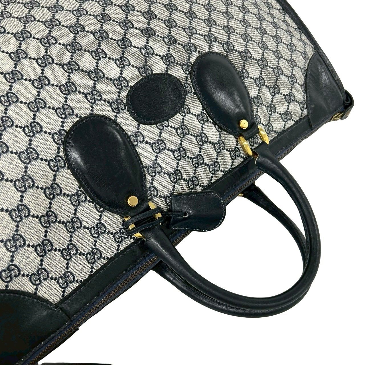 GUCCI Plus オールドグッチ　ヴィンテージ　ハンドバッグ　ボストン 極 美品 GUCCI グッチ オールドグッチ ヴィンテージ GG 柄 ロゴ 金具