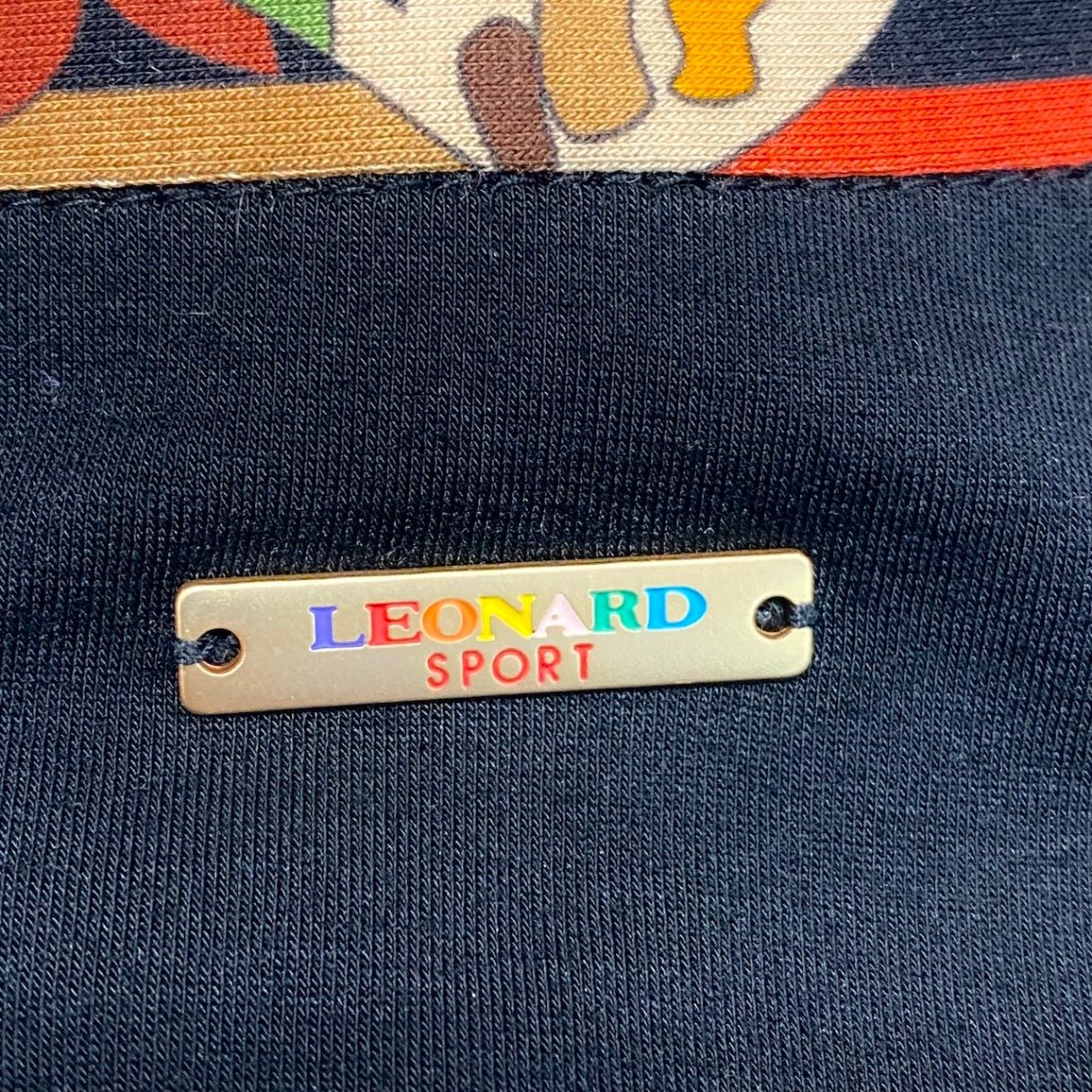 33g2 LEONARD レオナール ロングスリーブカーディガン Vネック 日本製