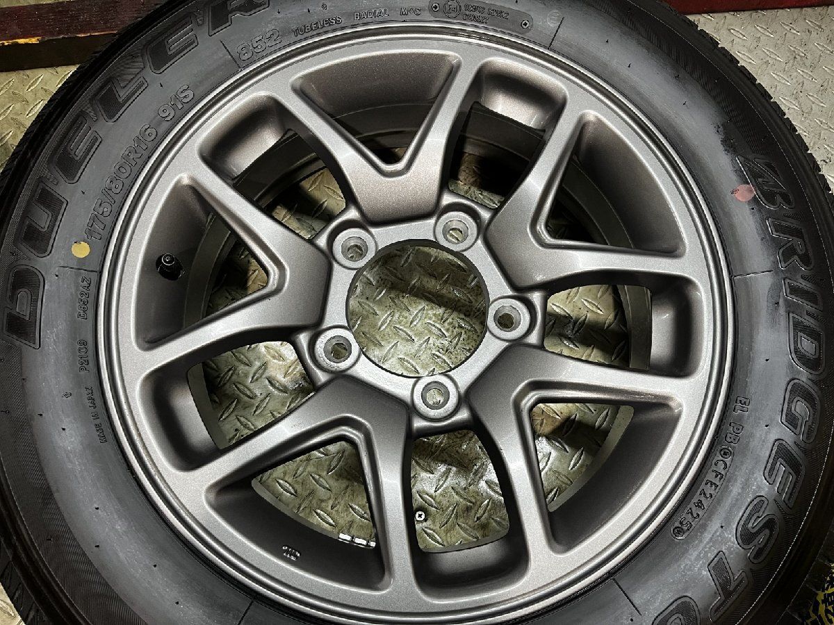新車外し【BS DUELER H/L 852 175/80R16】夏タイヤ【SUZUKI JB64 