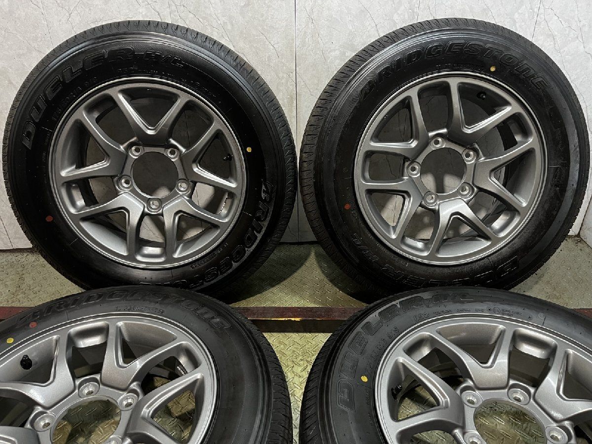 ジムニーJB64 純正タイヤ ホイール 新車外し スズキ DUELER 堺 松原 新車外し【BS DUELER H/L 852 175/80R16】夏タイヤ【SUZUKI JB64
