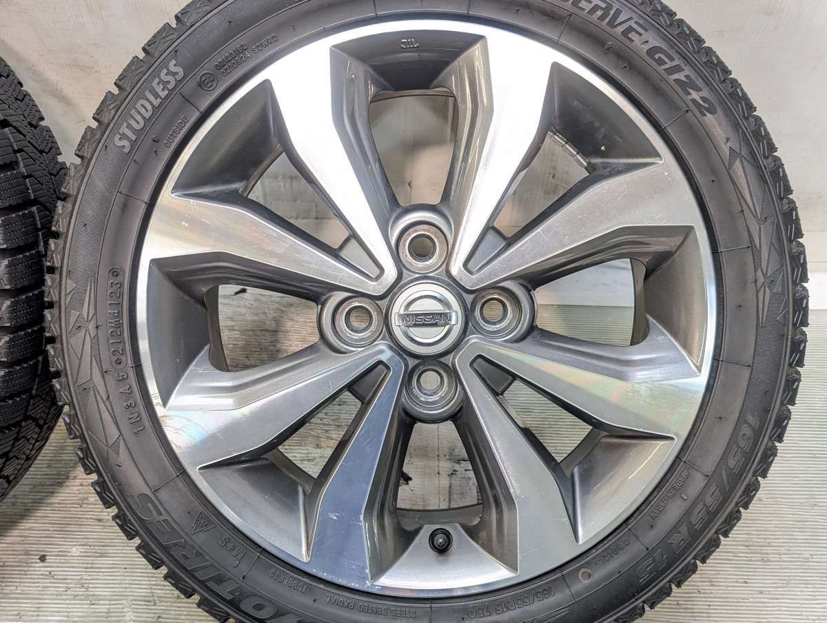 165/55R15 トーヨータイヤ オブザーブ GIZ2 日産純正 15x4.5 46 100-4
