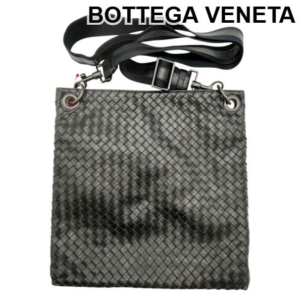 ● ボッテガヴェネタ BOTTEGA VENETA ショルダーバッグ 鞄 イントレチャート 黒 レザー メンズ 6V740 25,617円