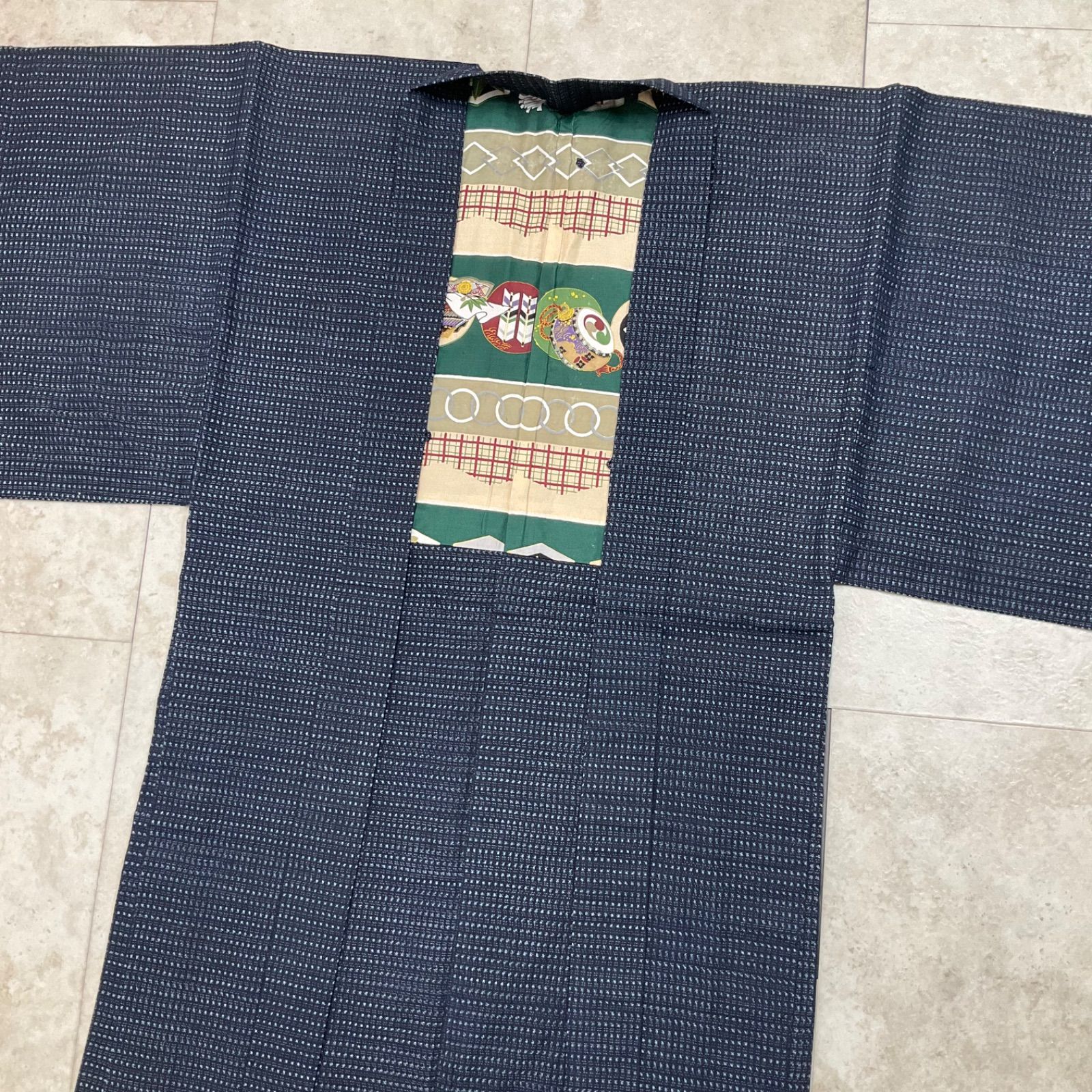 kimono+one＊男前屋＊本場久留米絣＊書生絣✳︎2点＊アンサンブル＊本