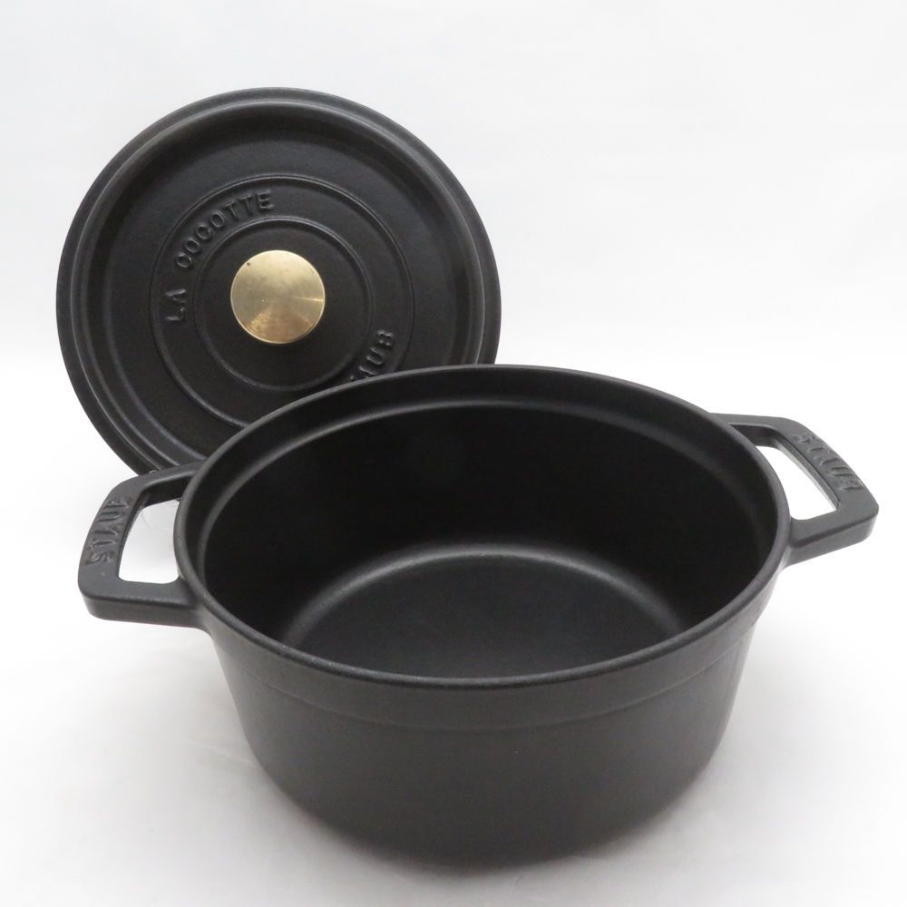 今日までメルカリ市価格STAUB 両手鍋18 STAUB ストウブ ピコ ココット ラウンド 両手鍋 18cm ほうろう