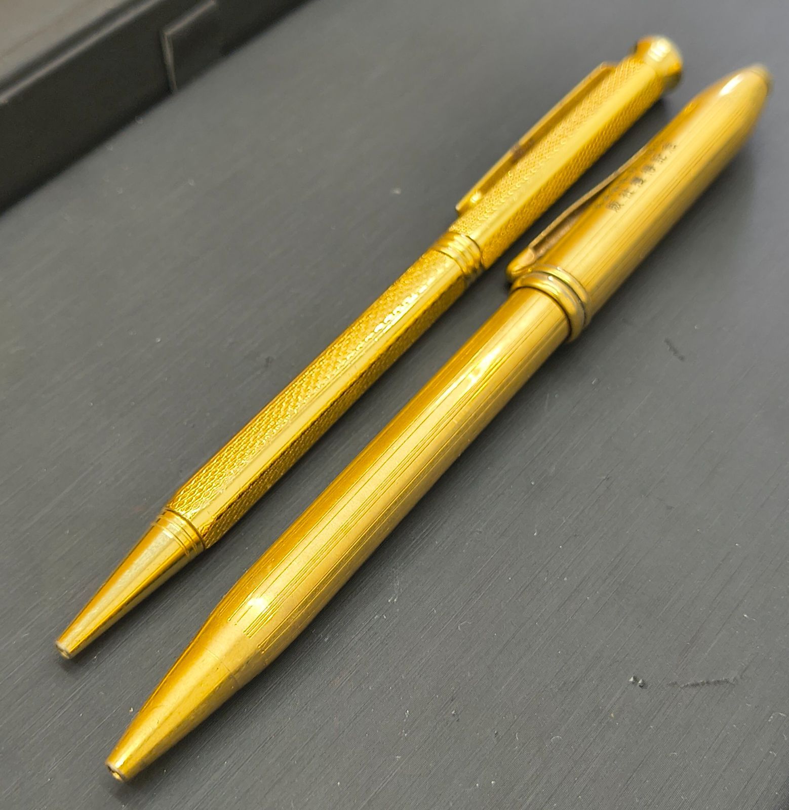 ☆​【現状品】CROSS ボールペン含む2本セット 筆記確認済み ゴールド