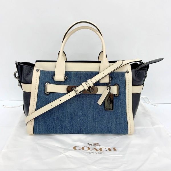COACH コーチ 2way ショルダーバッグ ハンドバック ソフトスワッガー