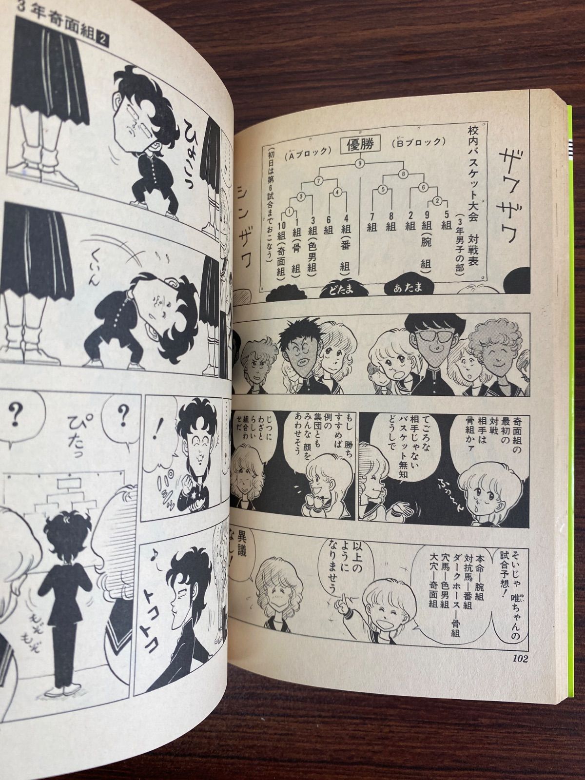 激レア・初版】3年奇面組 1巻 2巻 2冊セット 新沢基栄 当時物 即購入OK