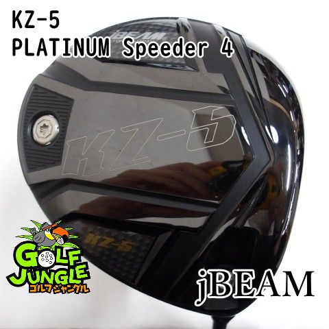 【中古】ドライバー jBEAM KZ-5 PLATINUM Speeder 4 X 10.5 ドライバー 地クラブ カスタム カーボンシャフト おすすめ メンズ 右[3494]