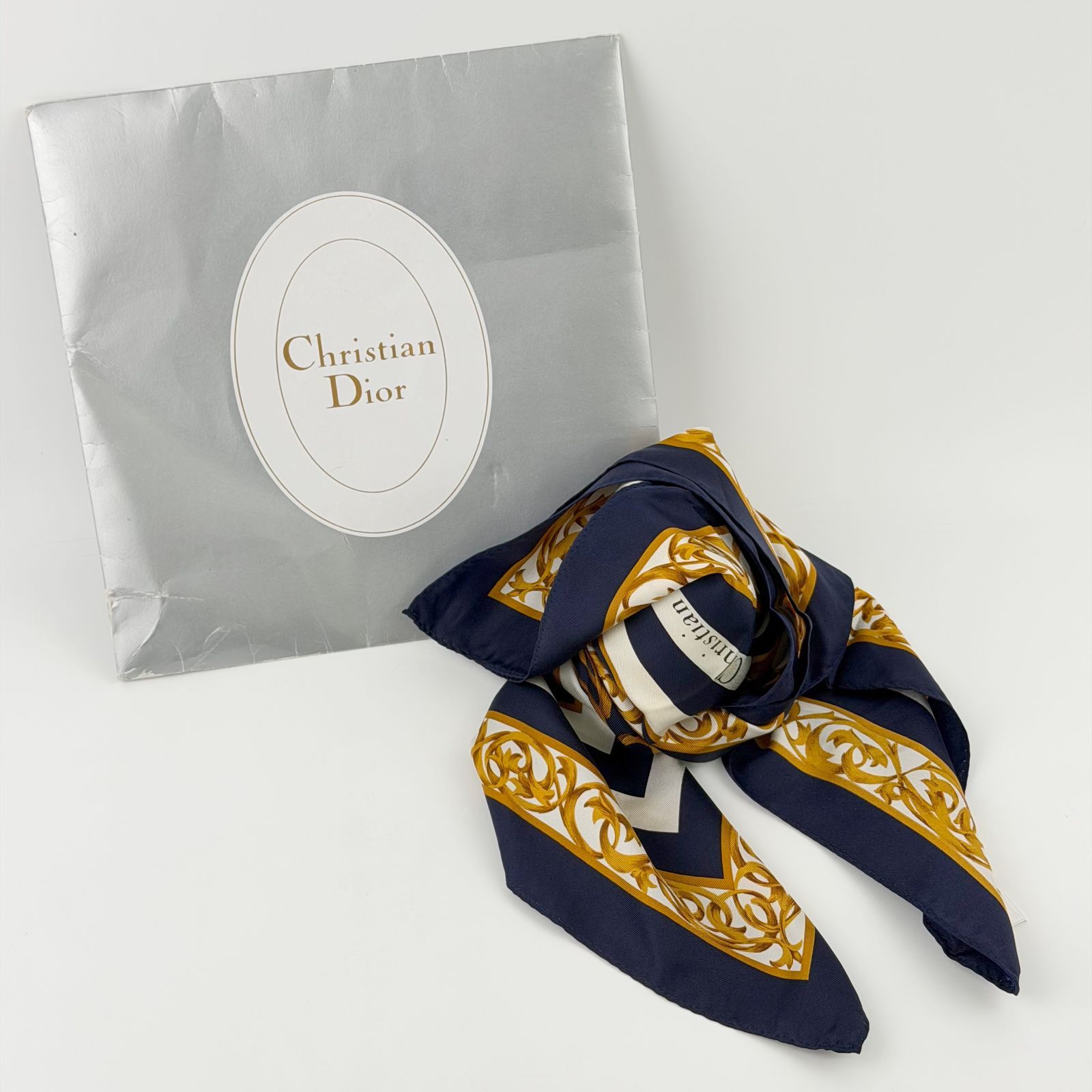 中古】Christian Dior クリスチャン ディオール トロッター ドット柄