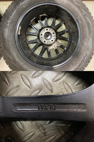 YK G075 225/65R17】スタッドレス【MiD SCHNEIDER 17インチ 7J5HPCD114 