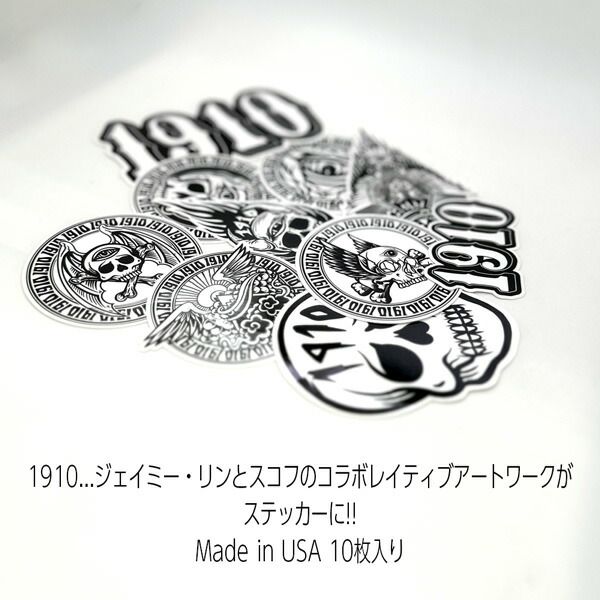 ナインテーンテン 1910 ステッカーパック 10枚 ARTWORKS STICKER PACK