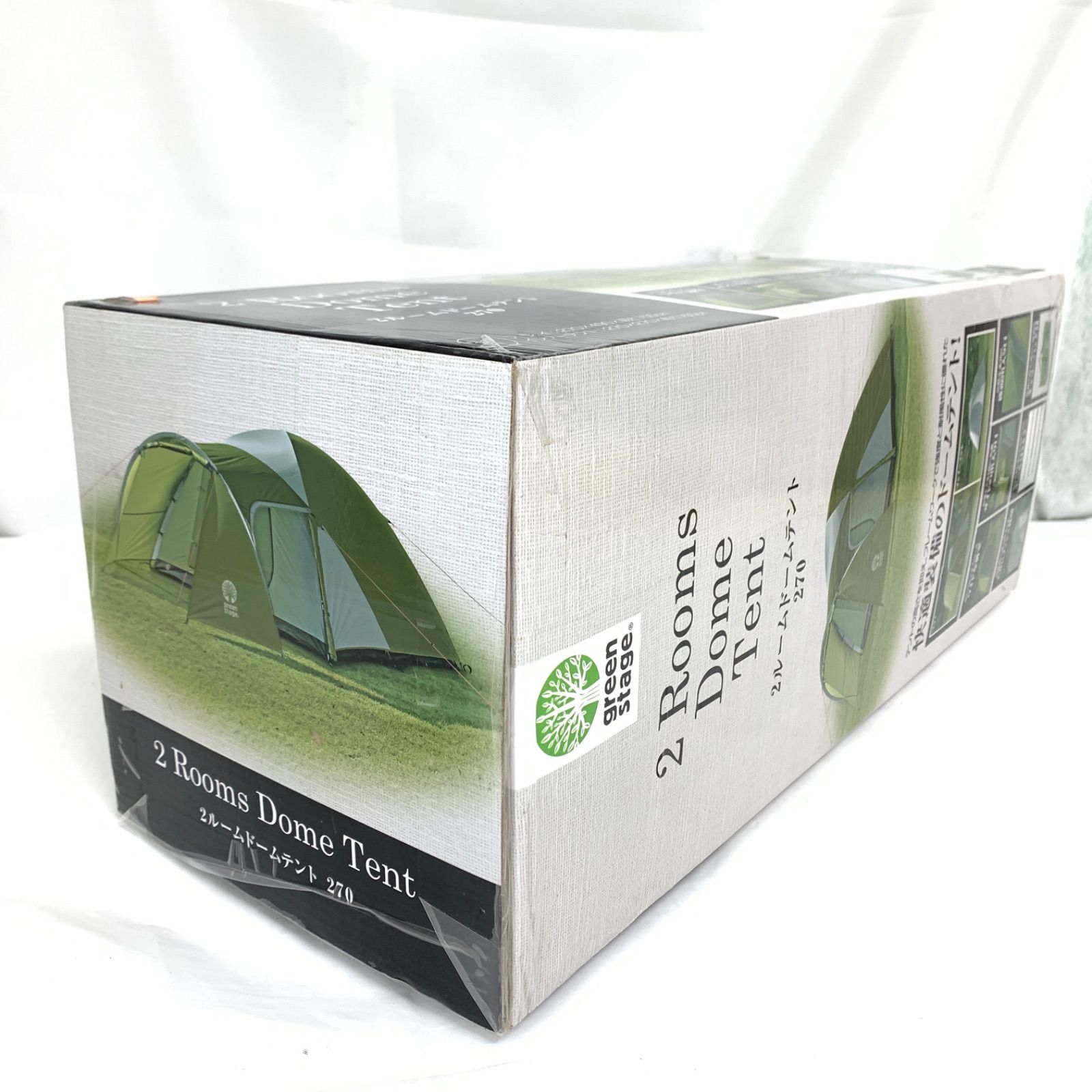 未開封品】2ルームドームテント 270 green stage 5〜6人用 M80702-1